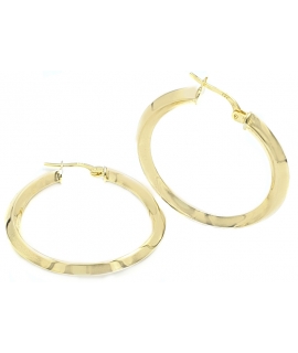 Earrings hoop Silver 35mm