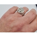 Ring Silver men's 925 anchor