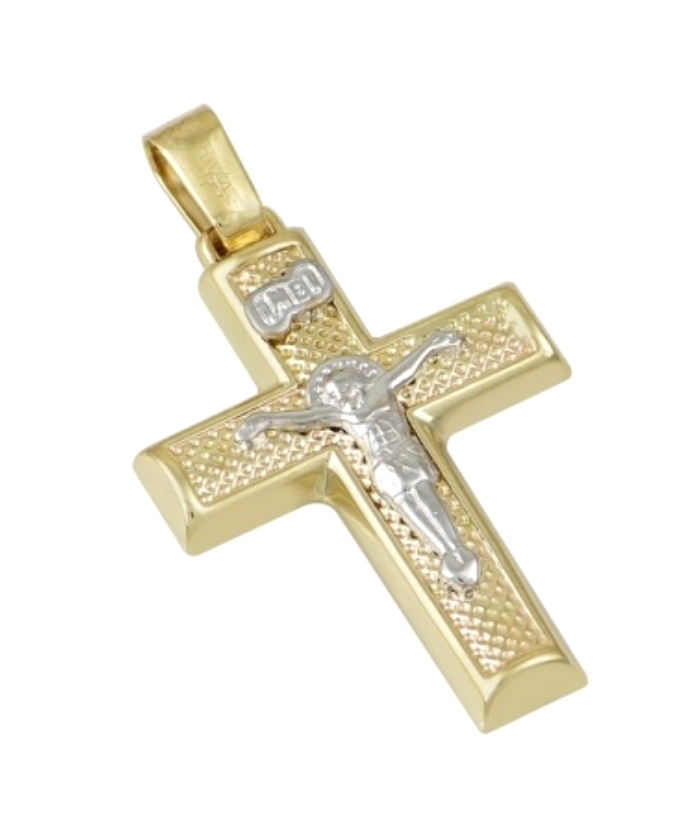 Cross Baptism gold K14