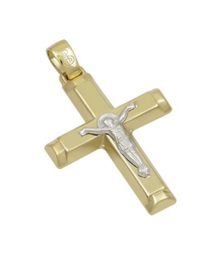 Cross Baptism gold K14