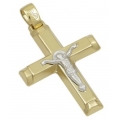 Cross Baptism gold K14