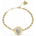 Βραχιόλι GUESS Steel JUBB03108JWYGBKL Heart Cage επίχρυσο