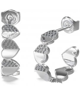 Σκουλαρίκια GUESS Ατσάλινα JUBE03040JWYGT-U Lovely Επίχρυσα 23mm