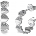 Σκουλαρίκια GUESS Ατσάλινα JUBE03040JWYGT-U Lovely Επίχρυσα 23mm
