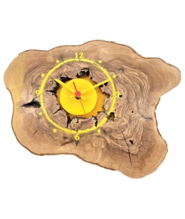 Wall Clock Handmade Wooden 30x26cm