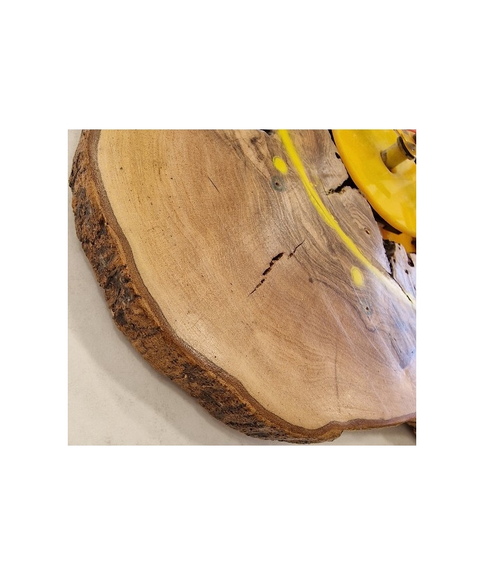 Wall Clock Handmade Wooden 30x26cm