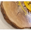 Wall Clock Handmade Wooden 30x26cm