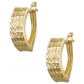 Earrings hoop Mini gold K14