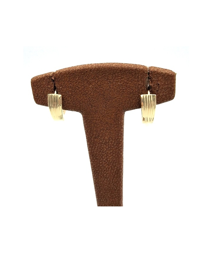 Earrings hoop gold K14 