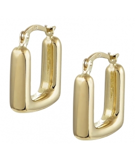 Earrings hoop gold K14