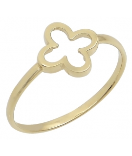 Ring gold K14 with cross