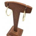 Earrings hoop gold K14 20mm