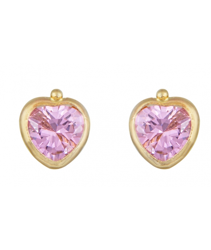 Earrings children Gold 'Hearts'
