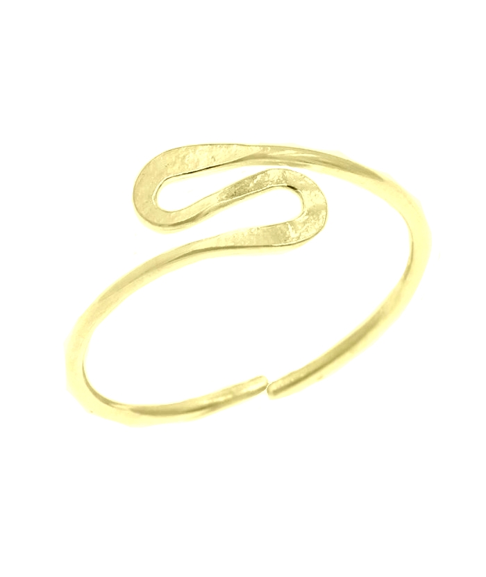 Ring Silver 925° for foot, waves
