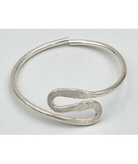 Ring Silver 925° for foot, waves 2