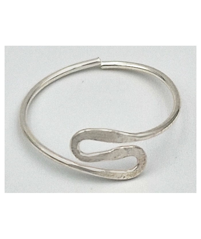 Ring Silver 925° for foot, waves