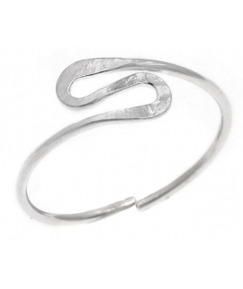 Ring Silver 925° for foot, waves