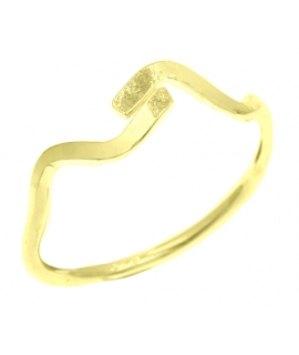 Ring Silver 925° for foot, waves