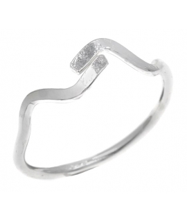 Ring Silver 925° for foot, waves