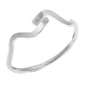 Ring Silver 925° for foot, waves