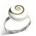 Ring Silver 925° "Eye of sea"
