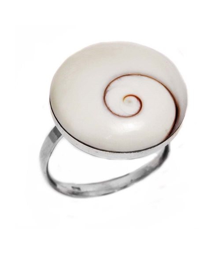 Ring Silver 925° "Eye of sea"