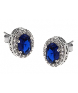 Earrings Silver "Tear"
