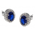 Earrings Silver "Tear"