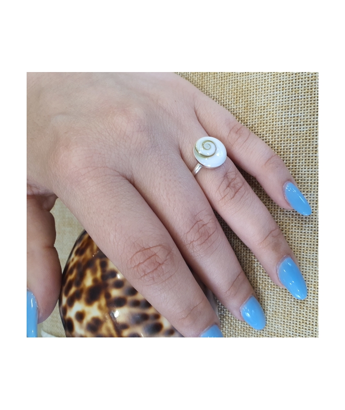 Ring Silver 925° "Eye of sea"