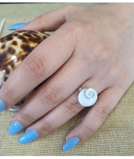 Ring Silver 925° "Eye of sea" 2