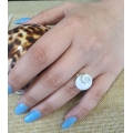 Ring Silver 925° "Eye of sea"