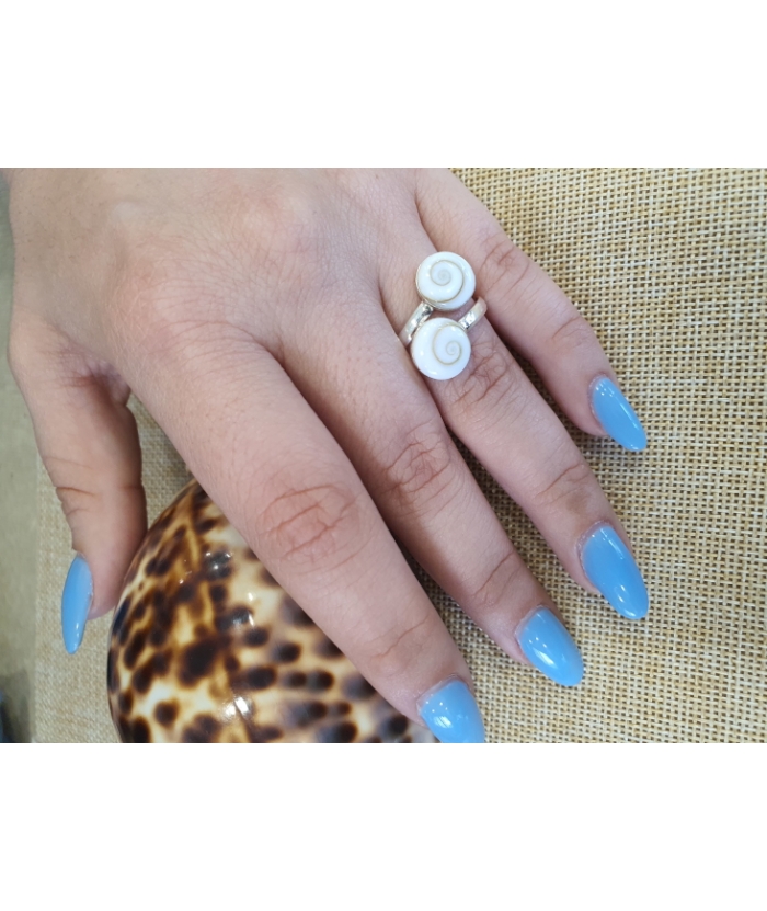 Ring Silver 925° "Eye of sea"