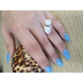 Ring Silver 925° "Eye of sea"