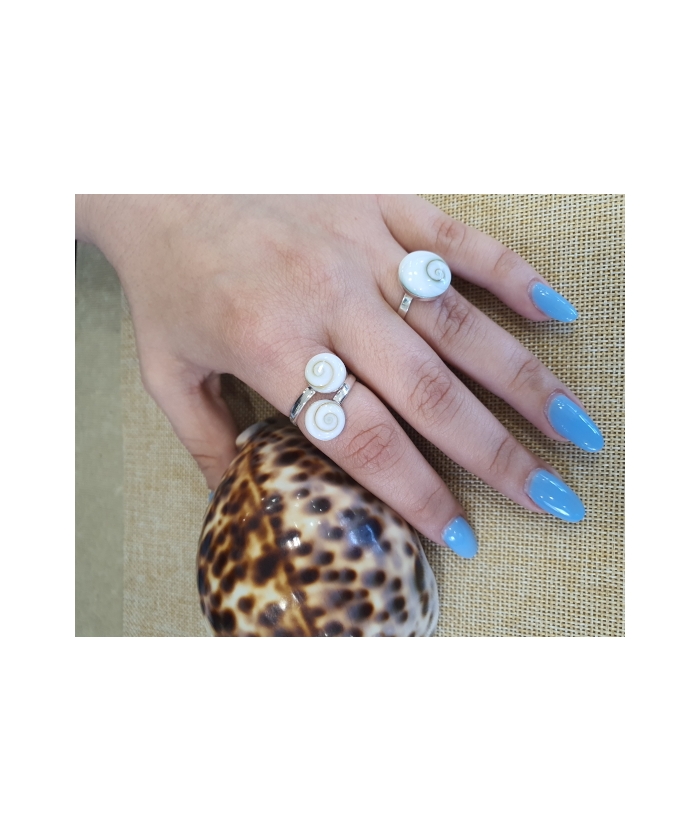 Ring Silver 925° "Eye of sea"