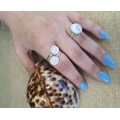 Ring Silver 925° "Eye of sea"