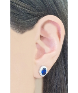 Earrings Silver "Tear" 2