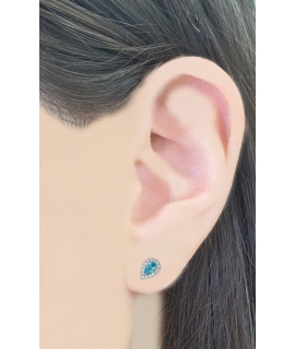 Earrings Silver "Tear" 2