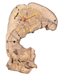 Wall Clock Handmade Wooden 35x27cm