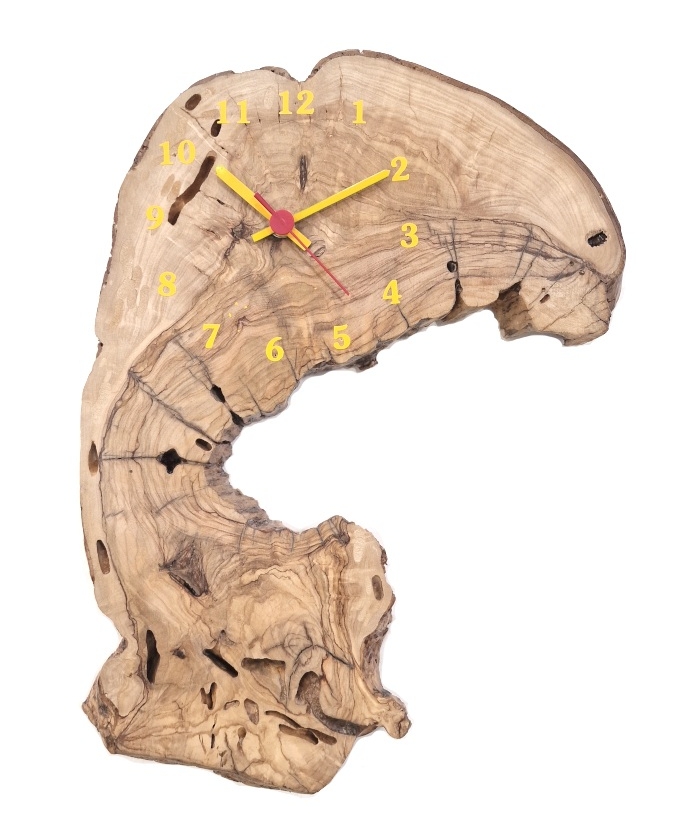 Wall Clock Handmade Wooden 35x27cm