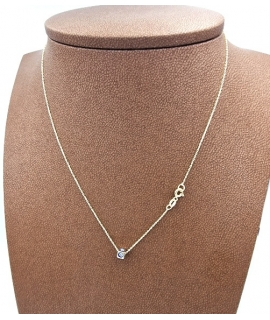 Necklace gold K14 eye 3D 2