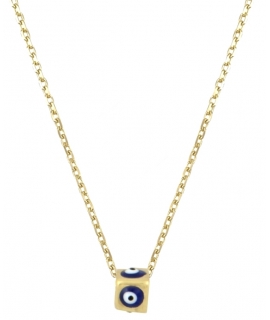 Necklace gold K14 eye 3D
