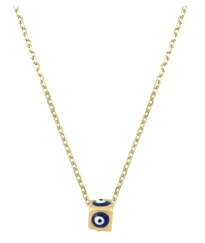 Necklace gold K14 eye 3D