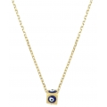 Necklace gold K14 eye 3D