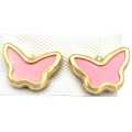 Earrings gold K9 Butterflies