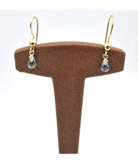 Earrings hanging gold K14 tears 2