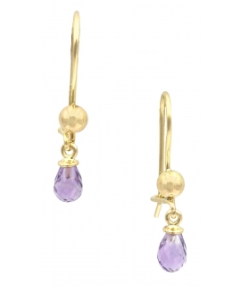 Earrings hanging gold K14 tears