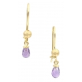 Earrings hanging gold K14 tears