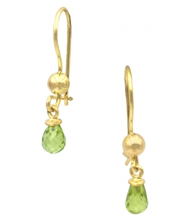 Earrings hanging gold K14 tears
