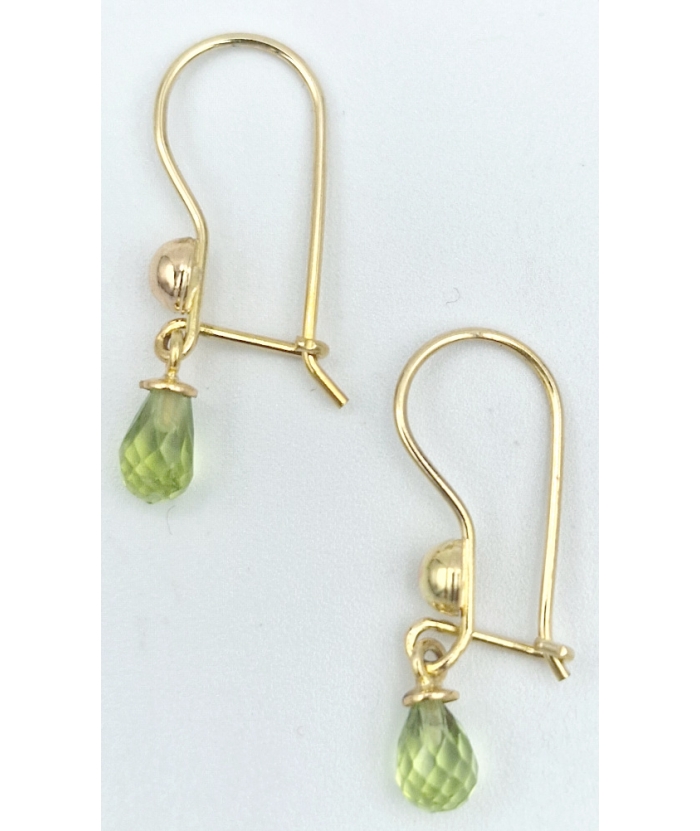 Earrings hanging gold K14 tears