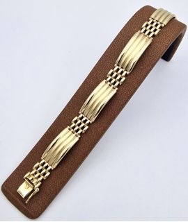 Bracelet gold K14 'full' 2